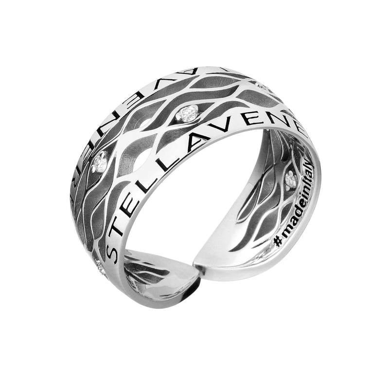 Stellavenere Fascia Argento 10 Diamanti