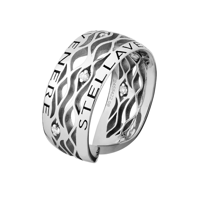 Stellavenere Fascia Argento 10 Diamanti