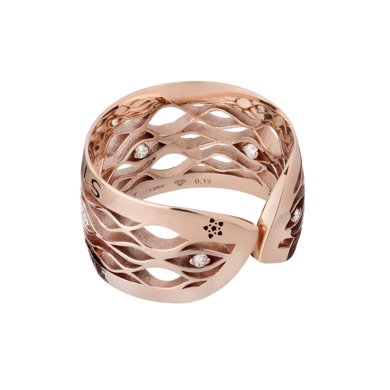 Stellavenere Fascia Oro Rosa 10 Diamanti